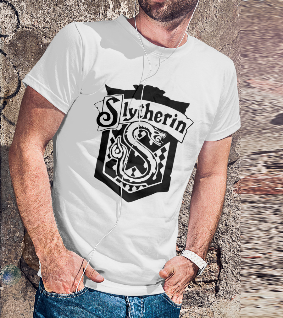 Slytherin House Crest Snake Emblem T-Shirt