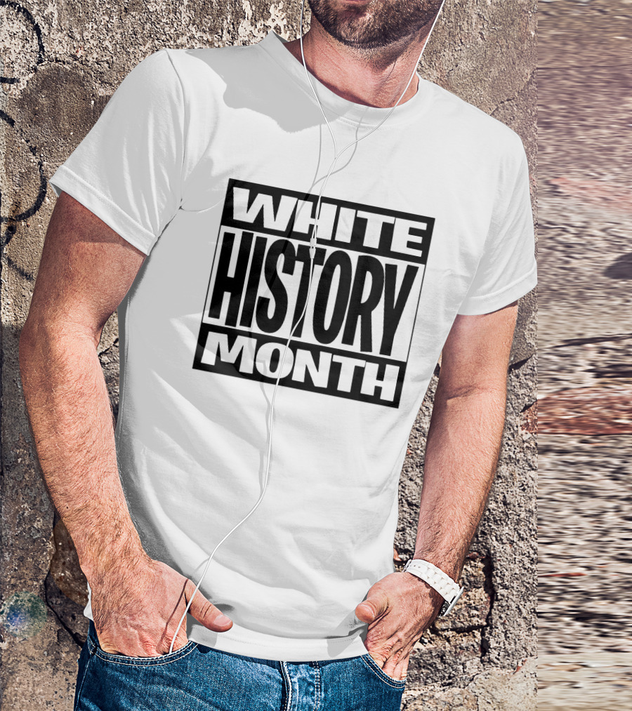 White History Month Bold Black T-Shirt