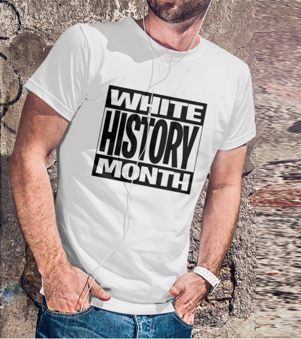 White History Month Bold Black T-Shirt
