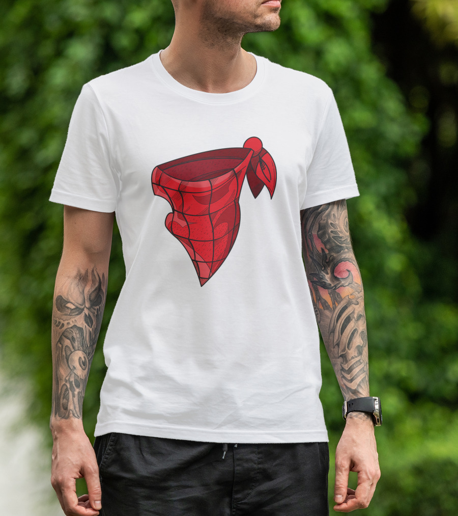 Bandana Paisley Red Scarf T-Shirt