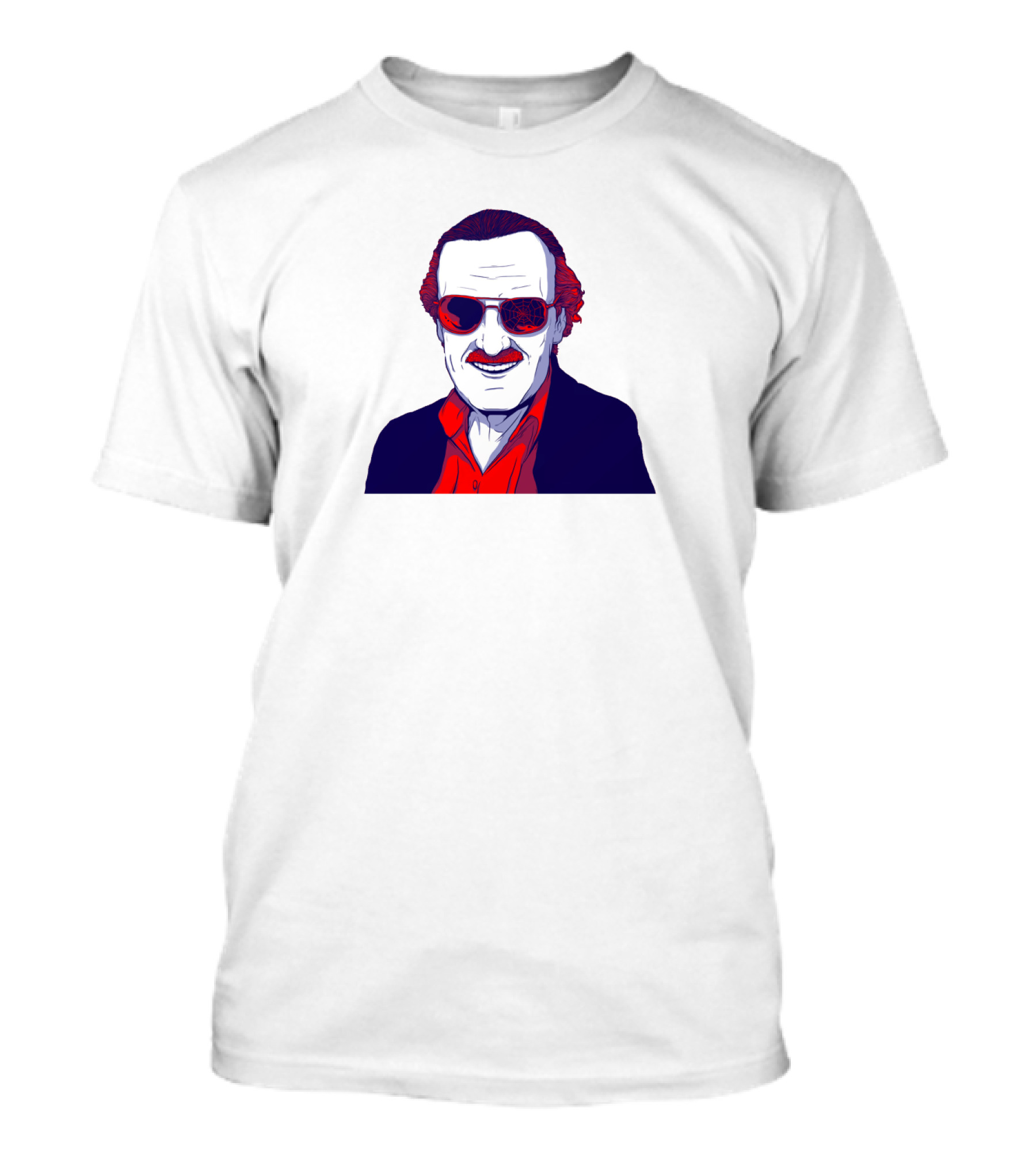 Excelsior Stan Lee Portrait With Sunglasses T-Shirt