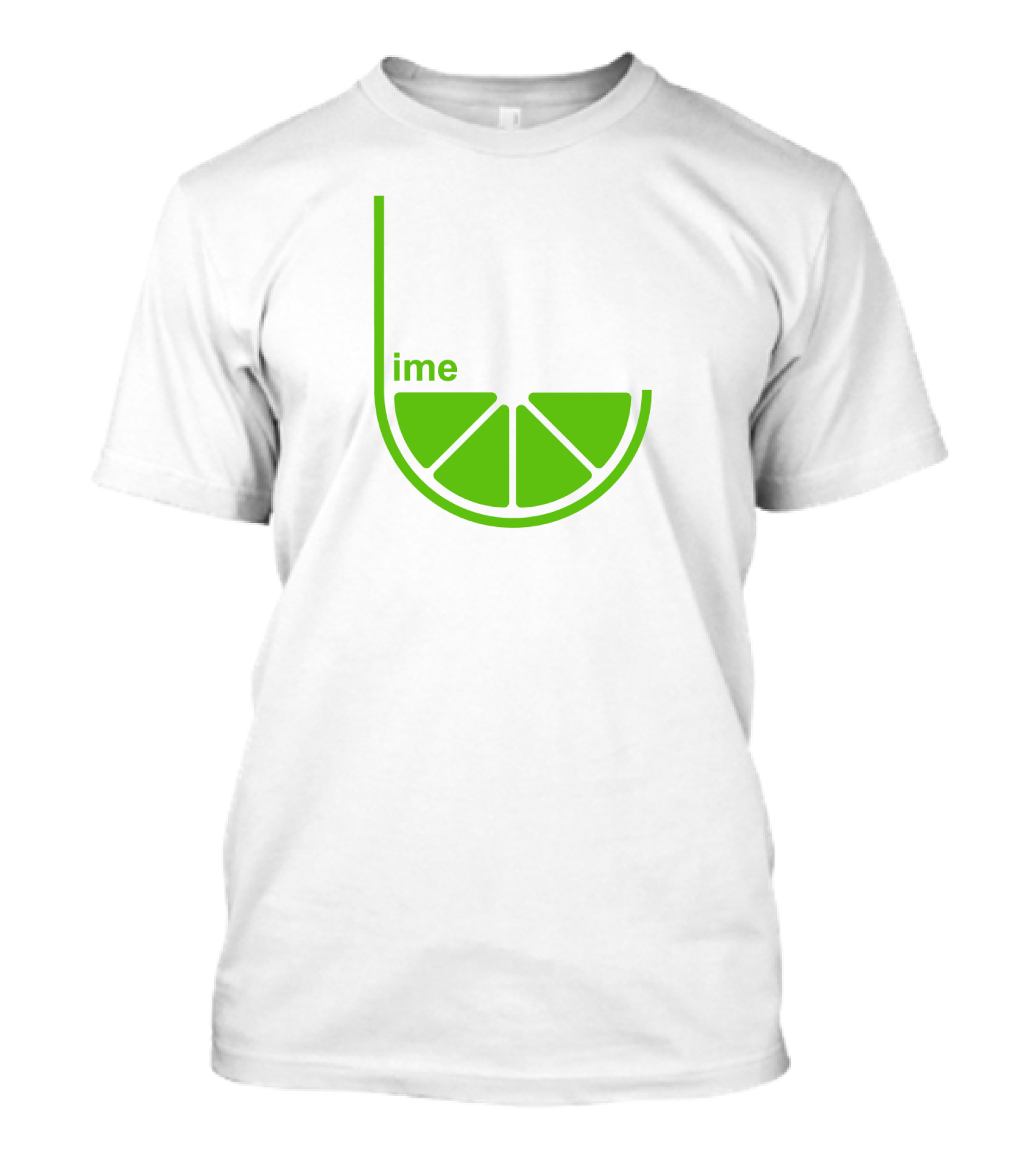 Lime Ime Slice Clever Typography T-Shirt