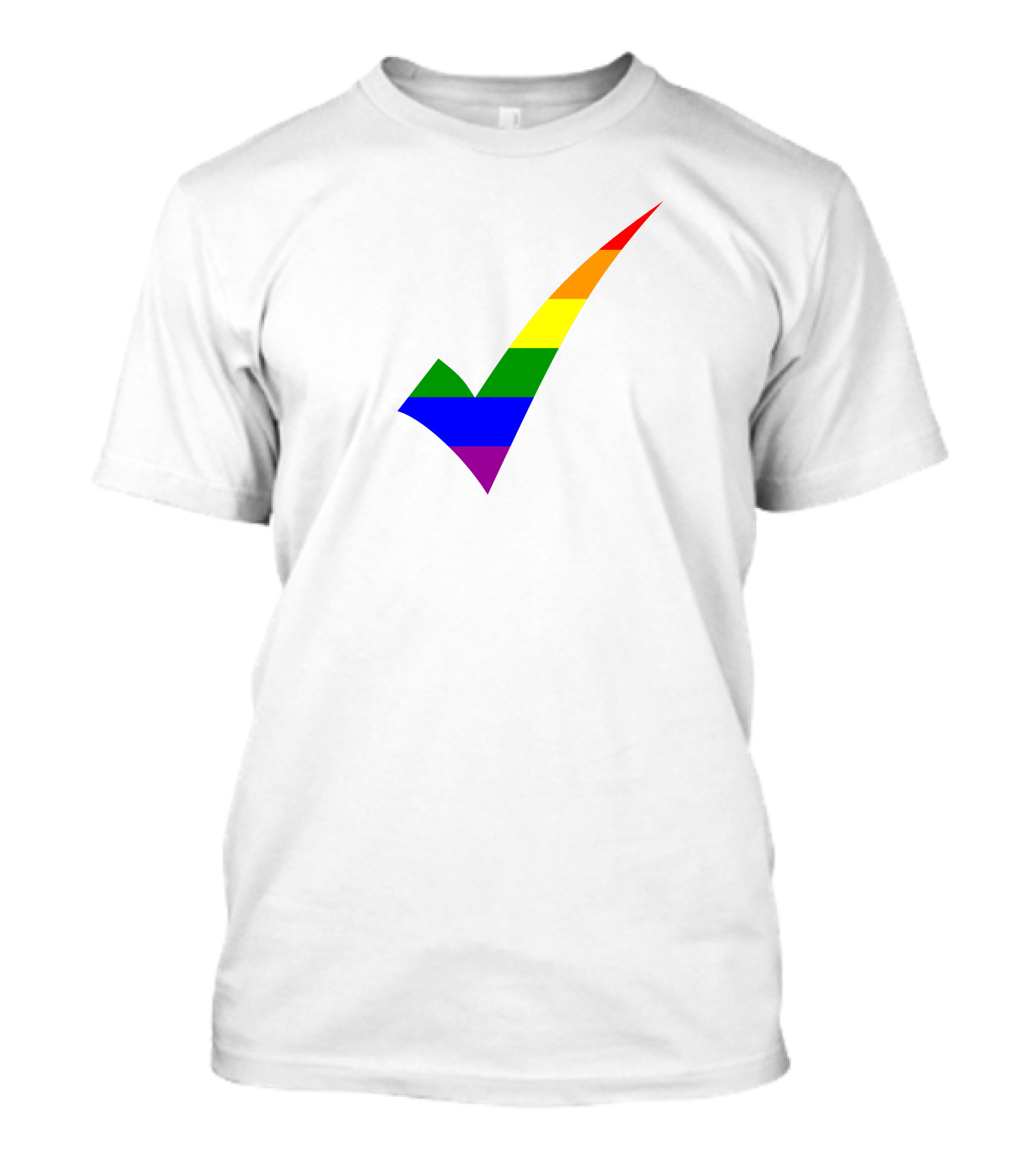 Rainbow Check T-Shirt