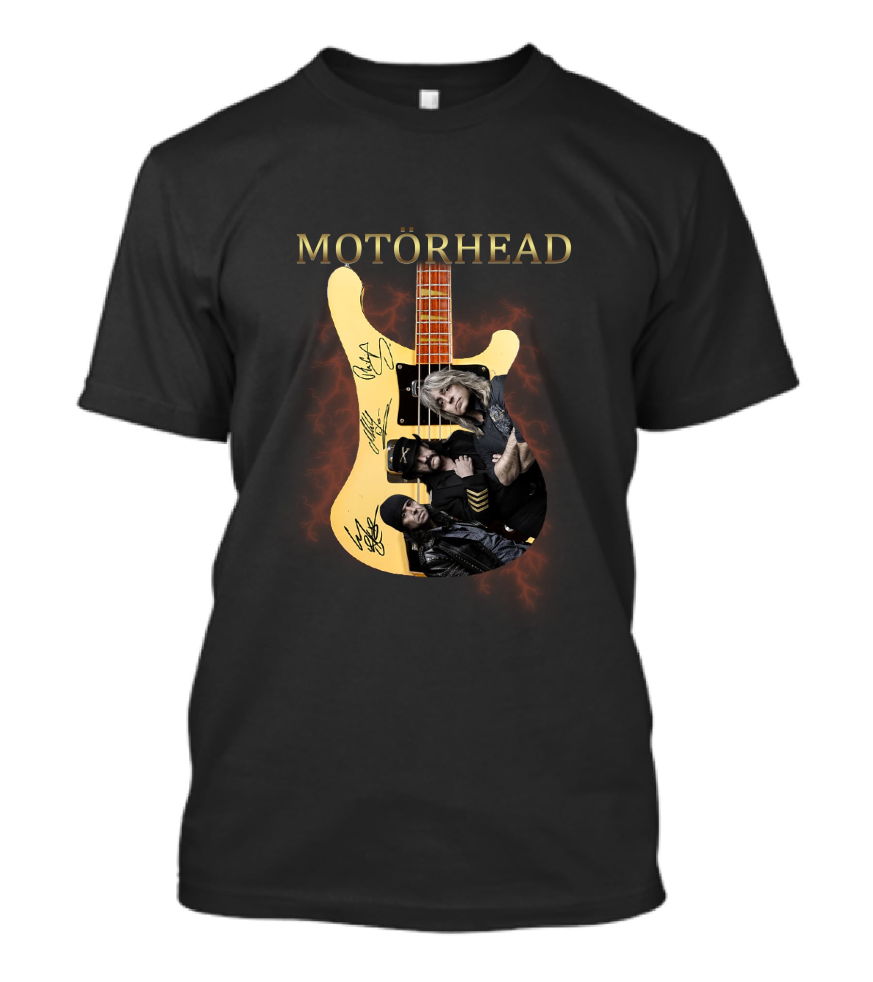 MOTÖRHEAD Guitar Collage With Band Members T-Shirt