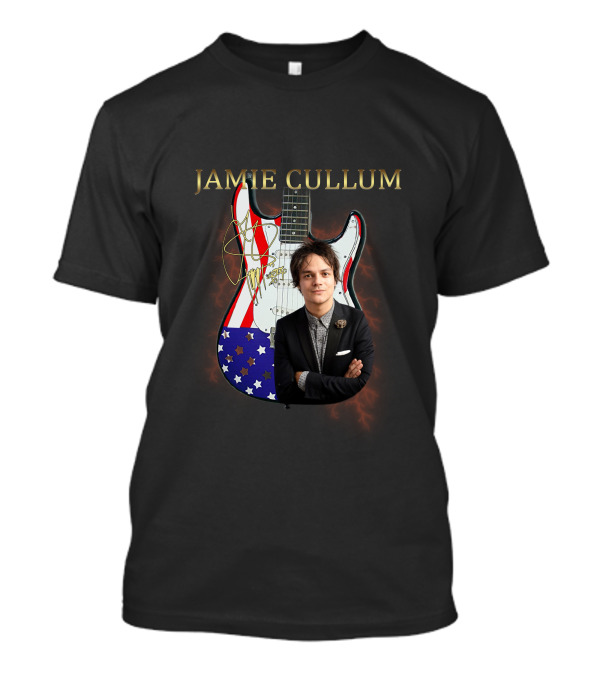 Jamie Cullum Signature Guitar American Flag T-Shirt