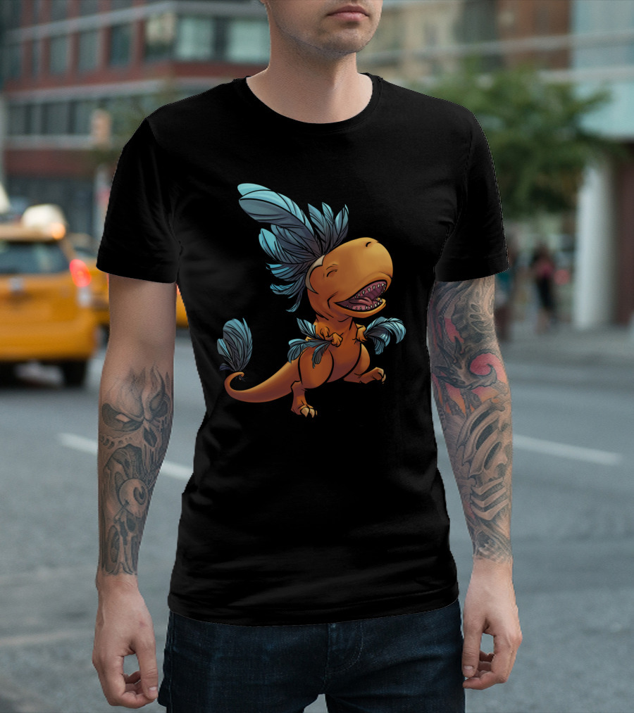 Feathered T Rex Dinosaur T-Shirt