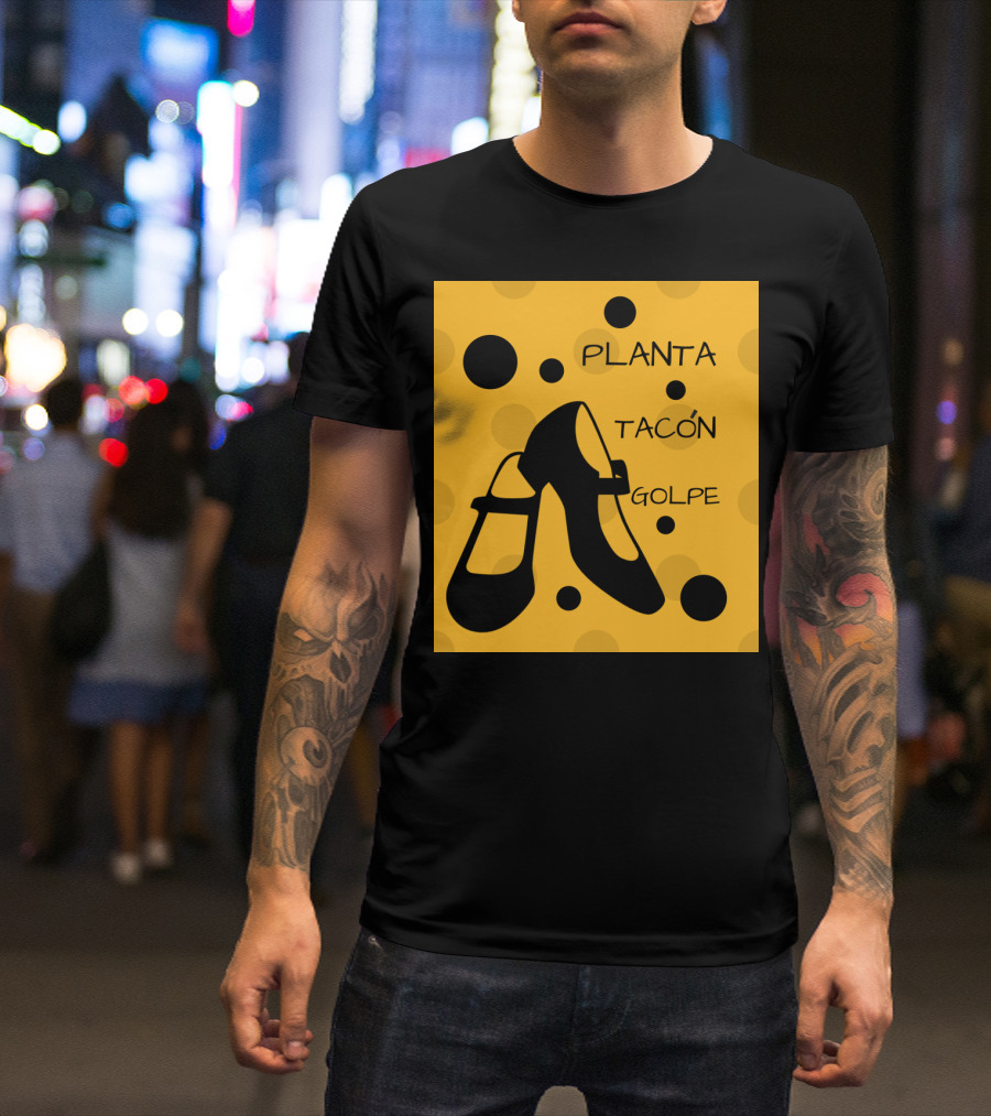 Planta Tacón Golpe Mary Jane Shoes Dance T-Shirt