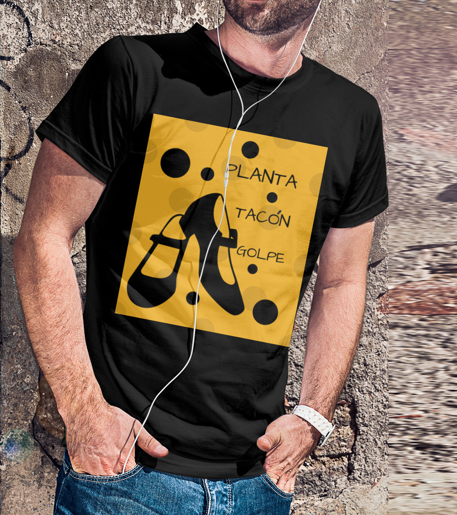 Planta Tacón Golpe Mary Jane Shoes Dance T-Shirt