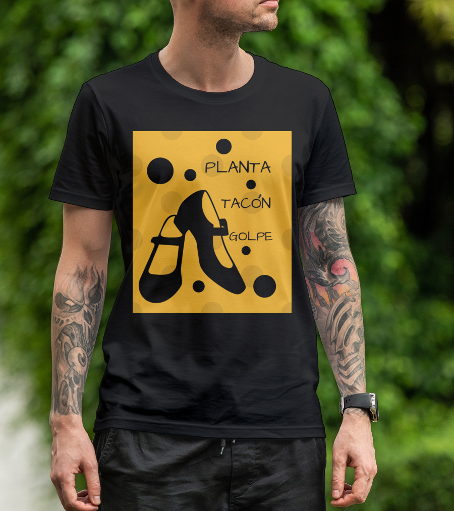 Planta Tacón Golpe Mary Jane Shoes Dance T-Shirt