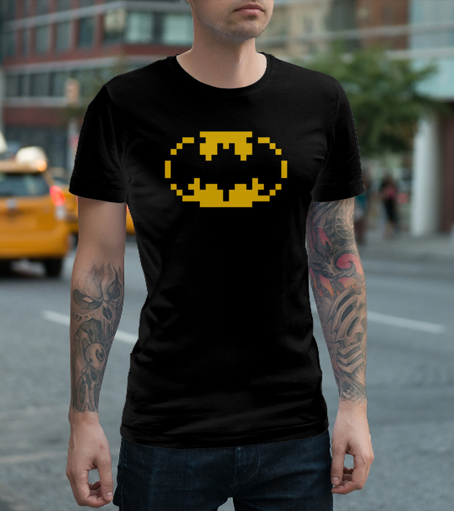 8-Bit Pixel BatJokes Retro T-Shirt