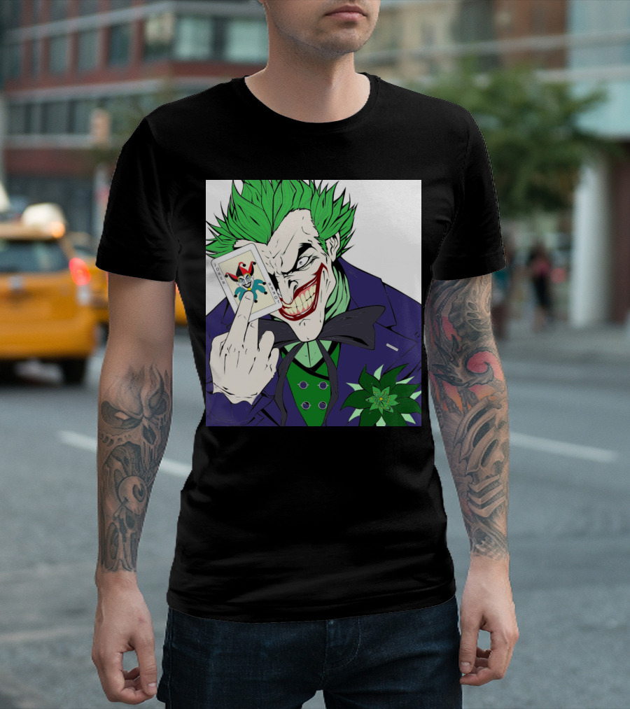 The Joker Holding Playing Card Is This Your Card? T-Shirt