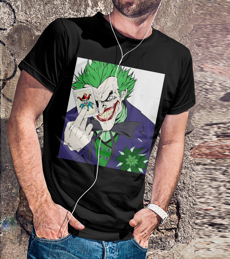 The Joker Holding Playing Card Is This Your Card? T-Shirt