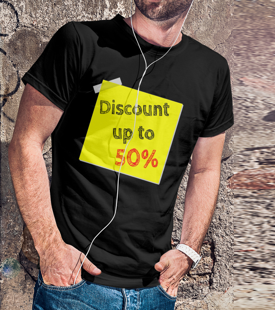 Discount Up To 50% Sale Event T-Shirt