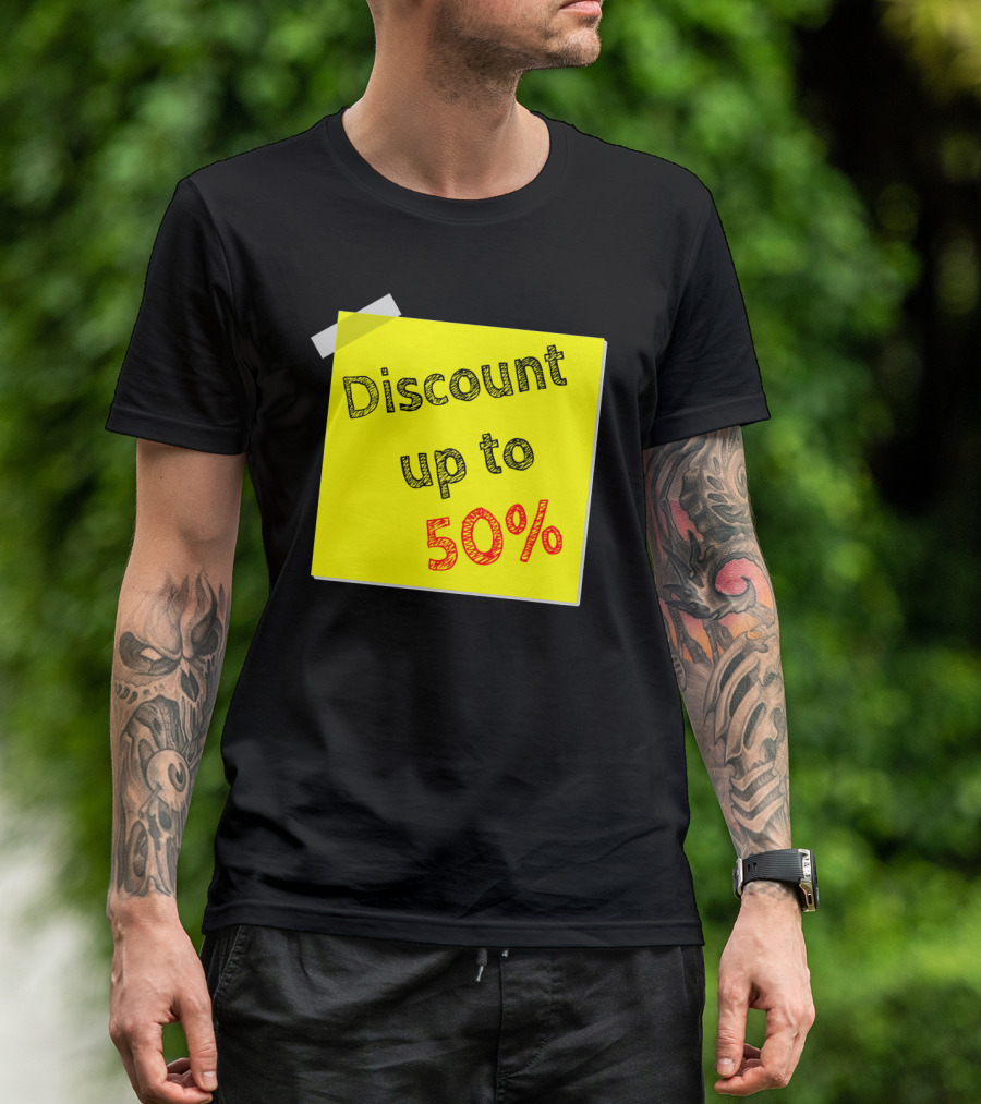 Discount Up To 50% Sale Event T-Shirt