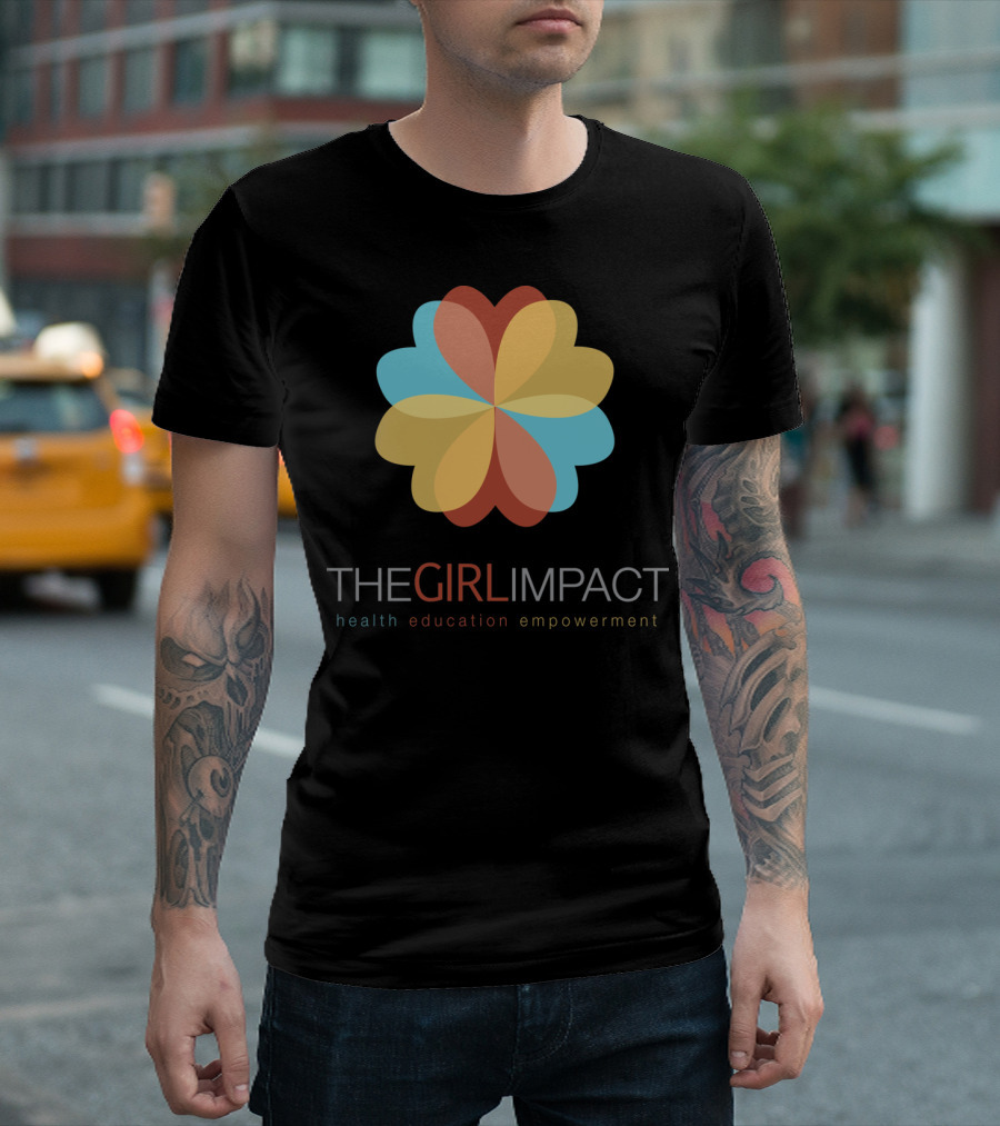 The Girl Impact: Health Education Empowerment Flower T-Shirt