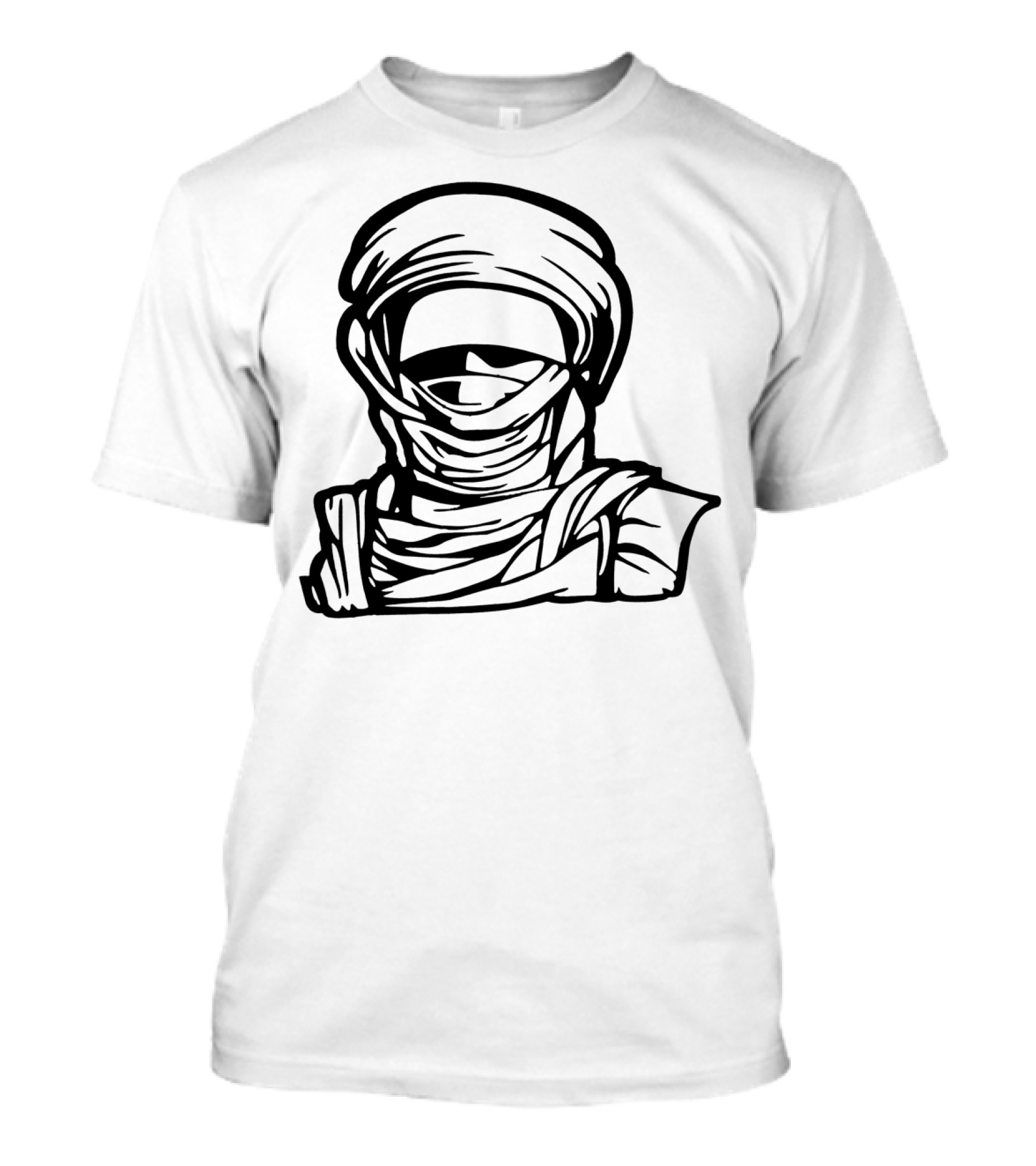 Desert Man Masked Figure In Traditional Head Scarf T-Shirt