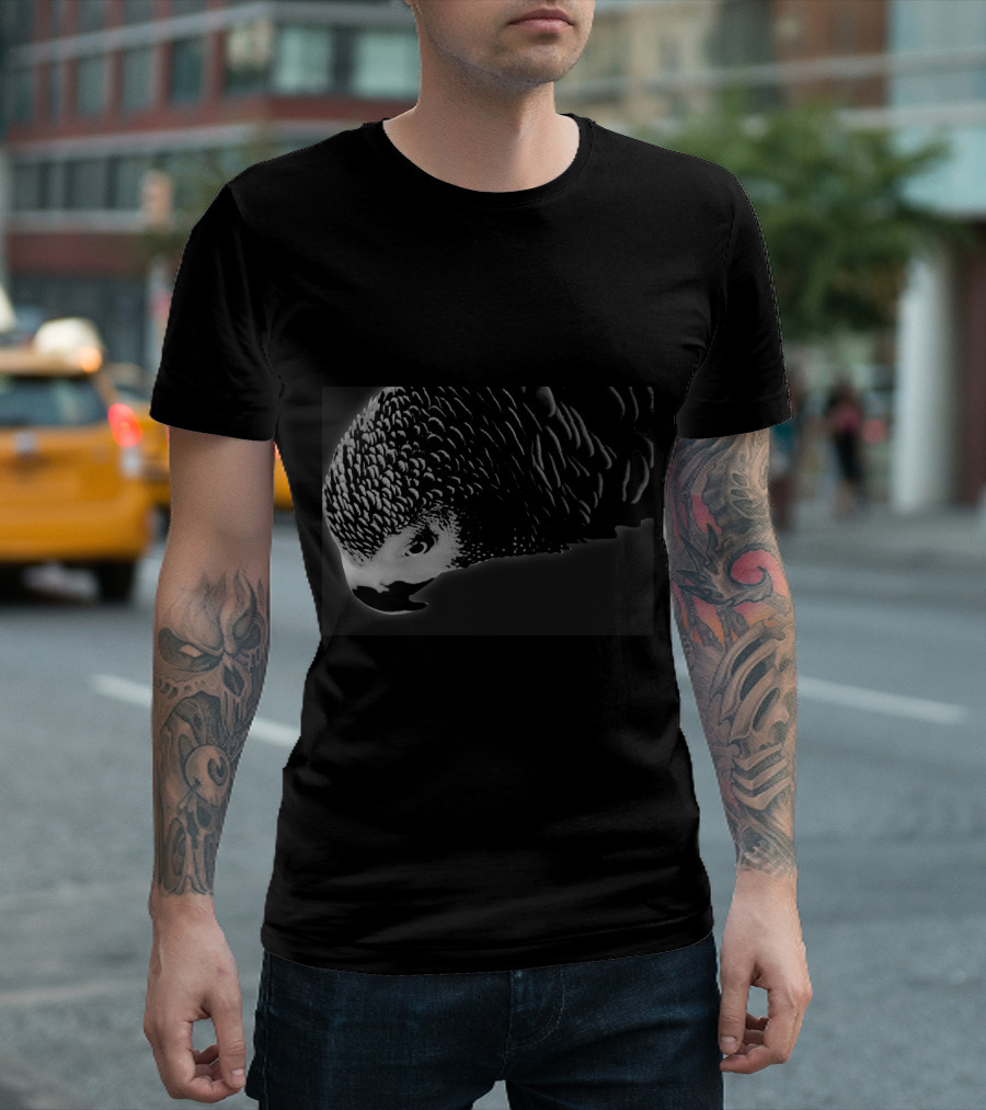 Dark Ollie Parrot Silhouette Art Bird T-Shirt