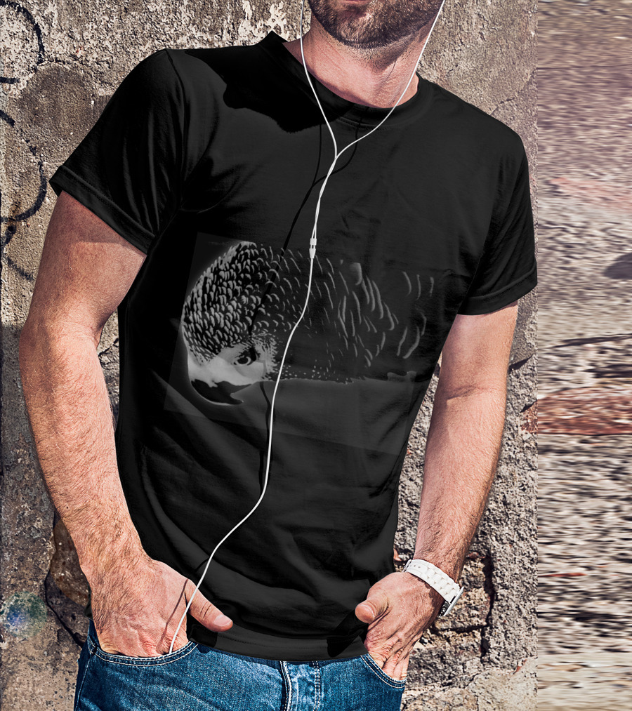 Dark Ollie Parrot Silhouette Art Bird T-Shirt