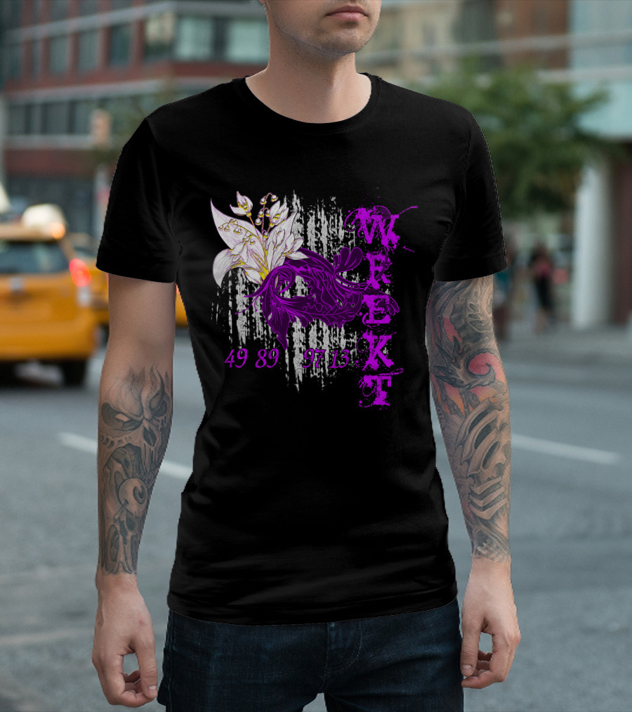 Wrekt Set Floral 49 89 97 13 Lily T-Shirt