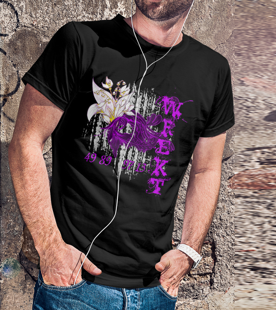 Wrekt Set Floral 49 89 97 13 Lily T-Shirt
