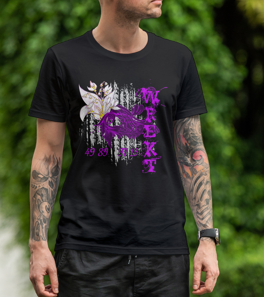 Wrekt Set Floral 49 89 97 13 Lily T-Shirt