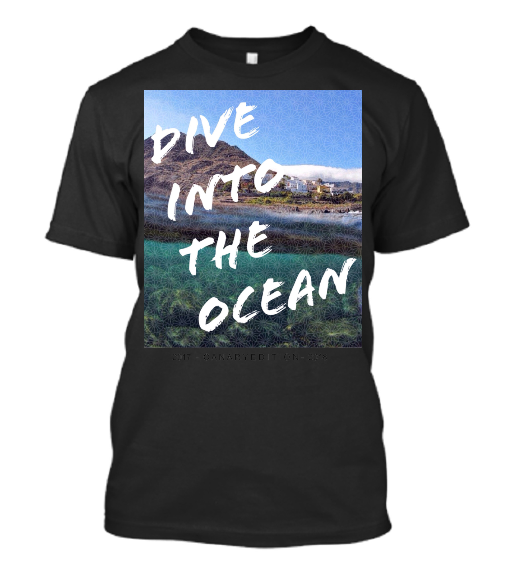 Dive Into The Ocean Scenic Canary Edition Coastline Adventure T-Shirt