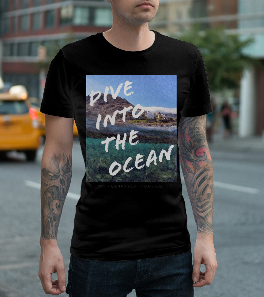 Dive Into The Ocean Scenic Canary Edition Coastline Adventure T-Shirt