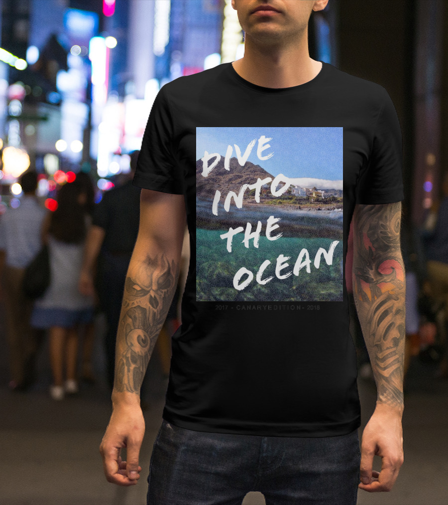 Dive Into The Ocean Scenic Canary Edition Coastline Adventure T-Shirt