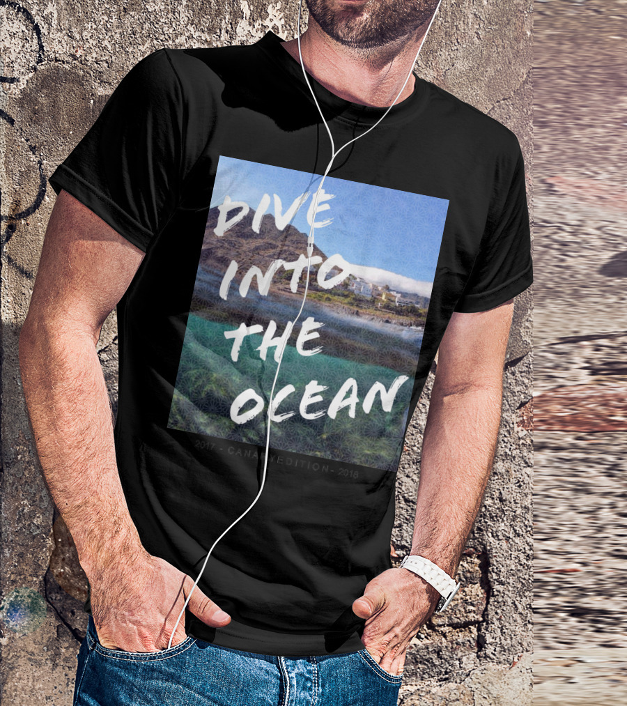 Dive Into The Ocean Scenic Canary Edition Coastline Adventure T-Shirt