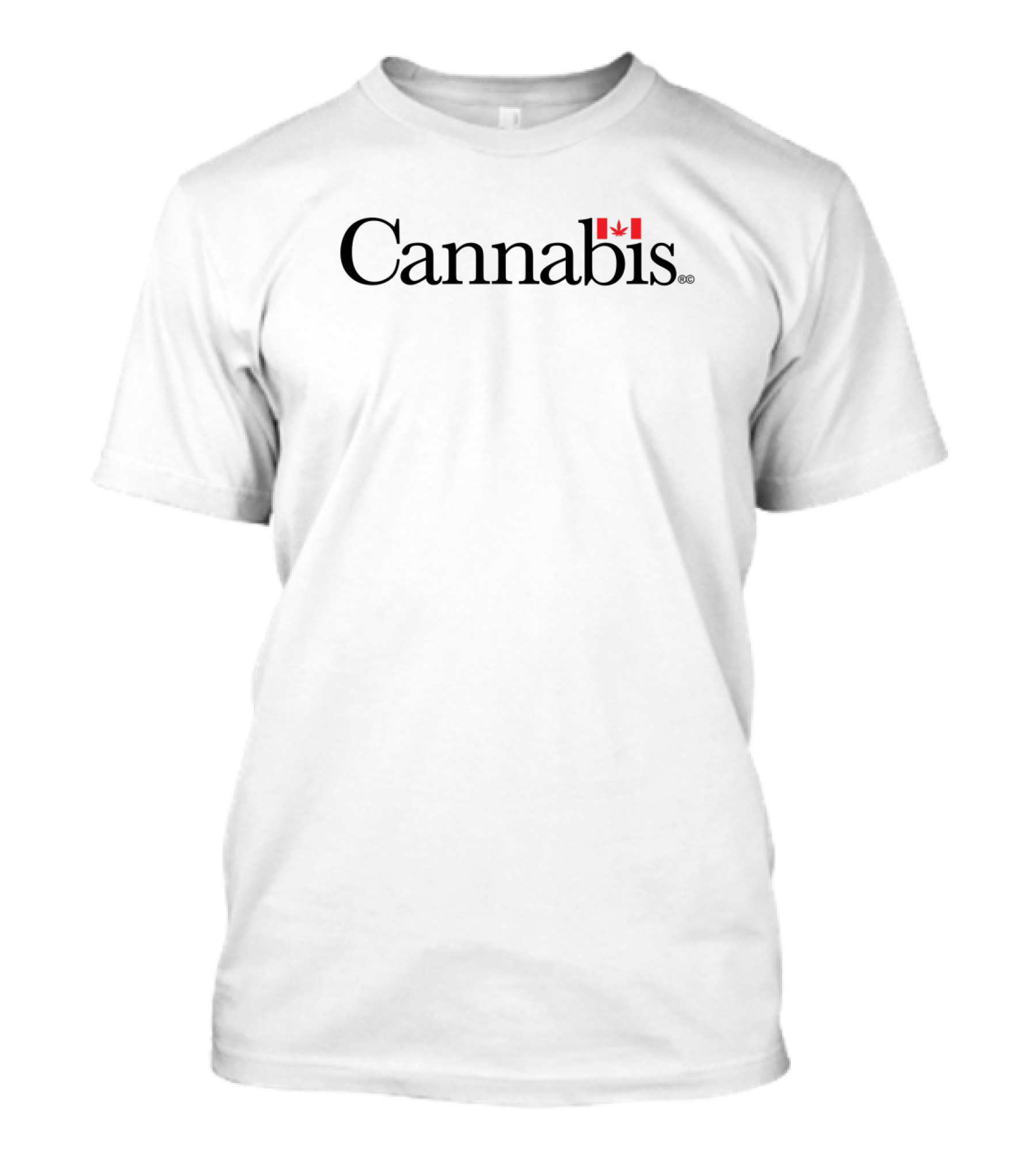 Cannabis With Canadian Flag Leaf T-Shirt