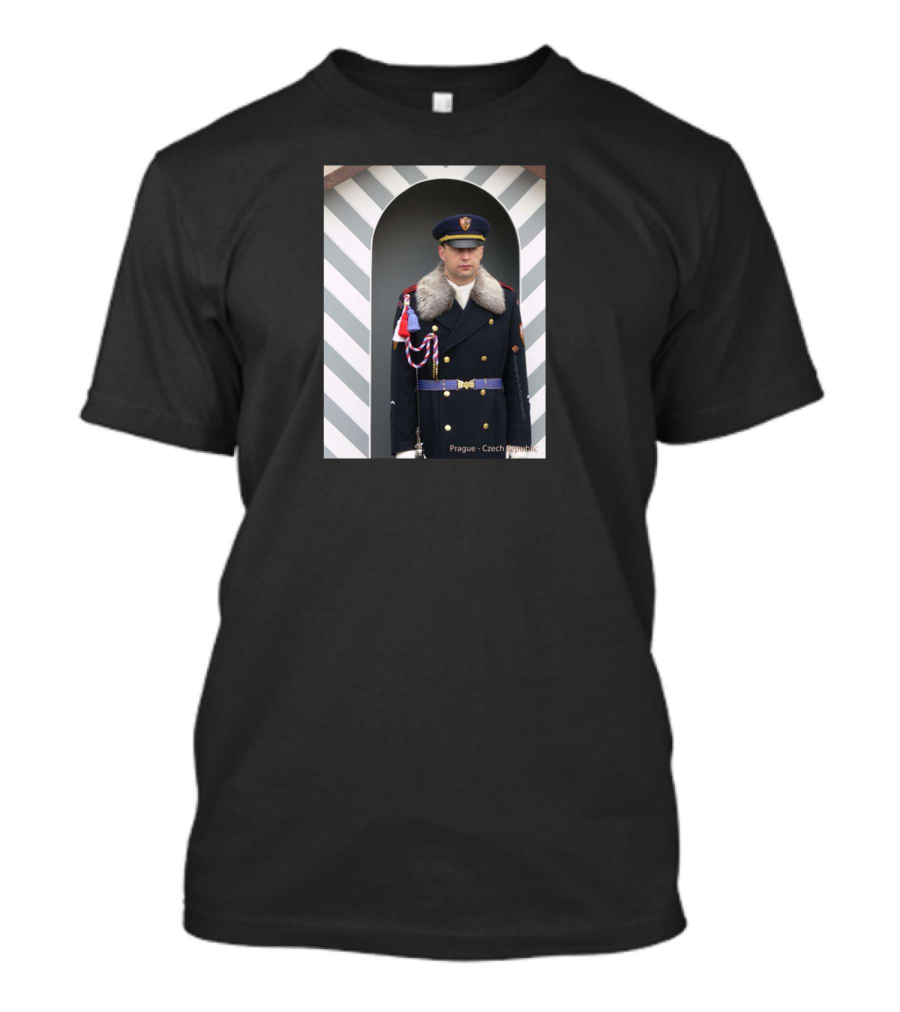 Prague Guard At Castle Gate Photography By ACCI Czech Republic T-Shirt