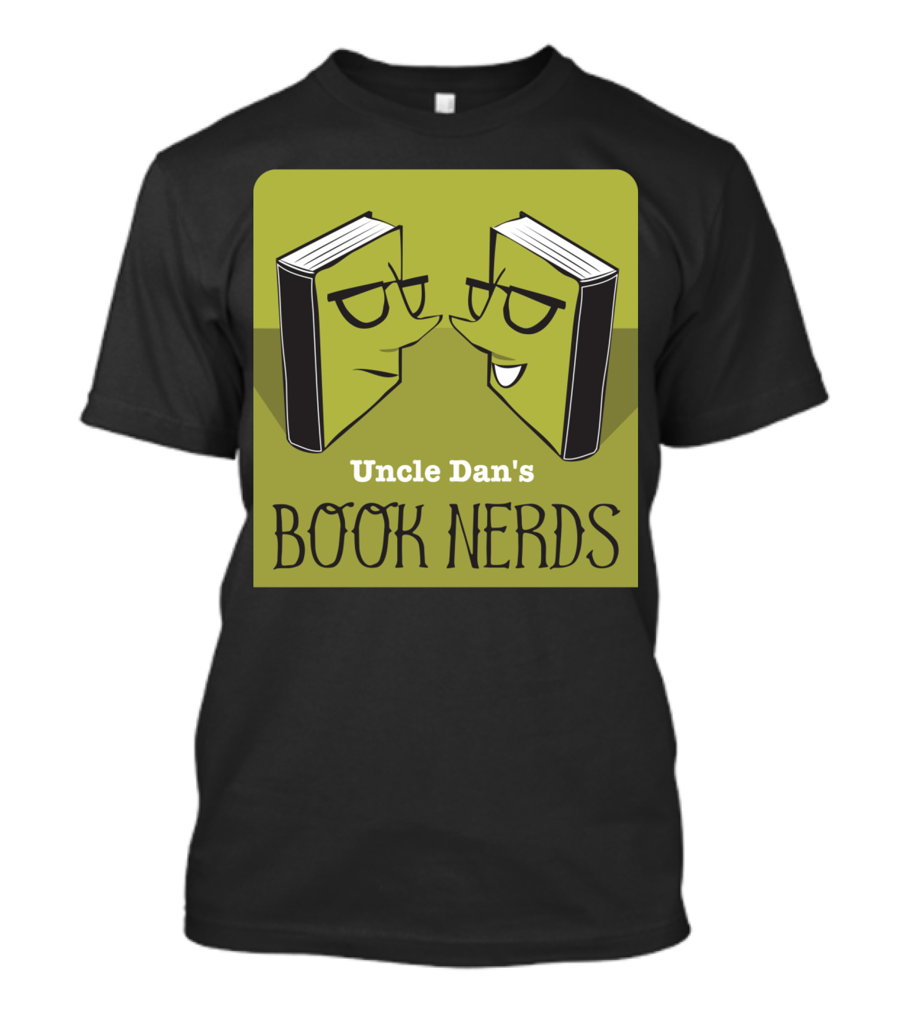 Uncle Dan's Book Nerds Face-Off With Glasses Books T-Shirt