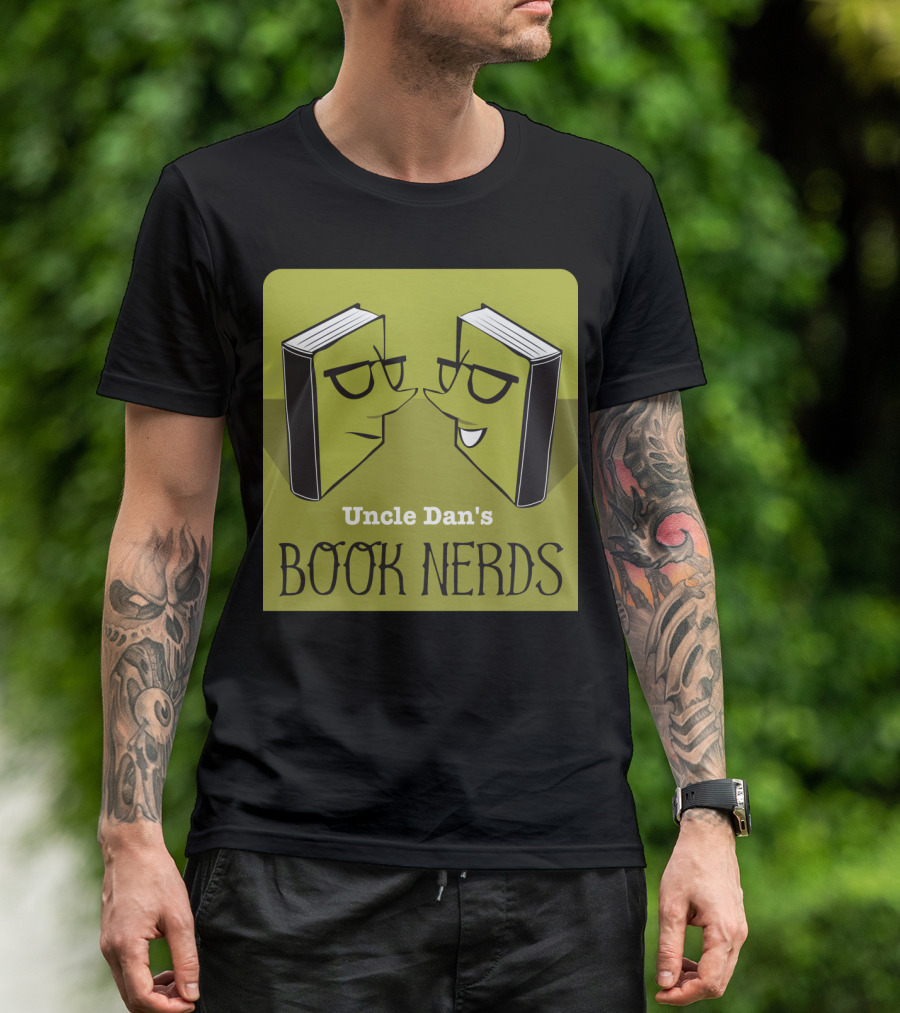 Uncle Dan's Book Nerds Face-Off With Glasses Books T-Shirt