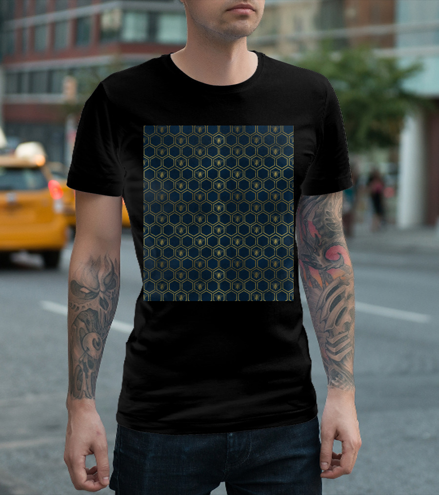 Luxurious French Bees and Honeycomb T-Shirt