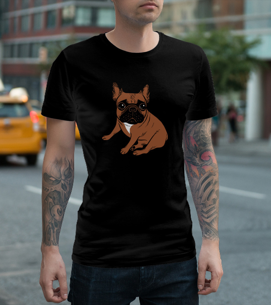 Red Fawn Frenchie Bulldog T-Shirt