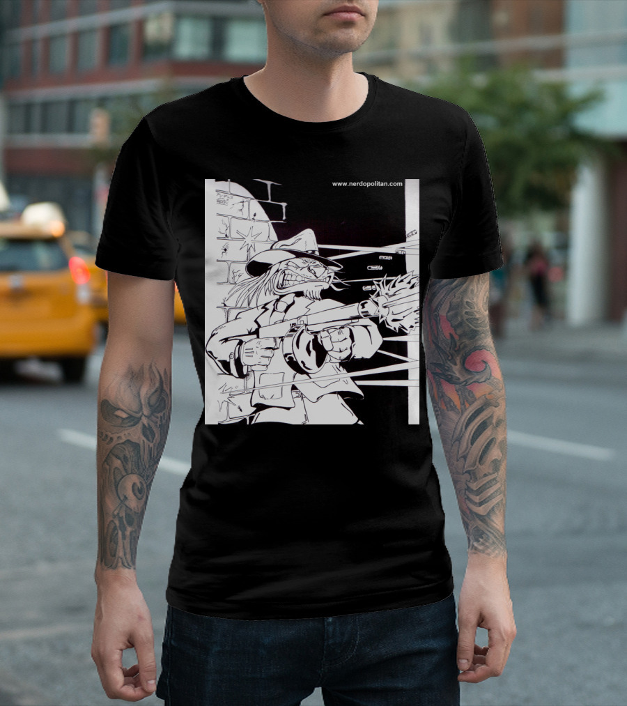 French Poodle from Hell Gangster Illustration Nerdopolitan Comic T-Shirt