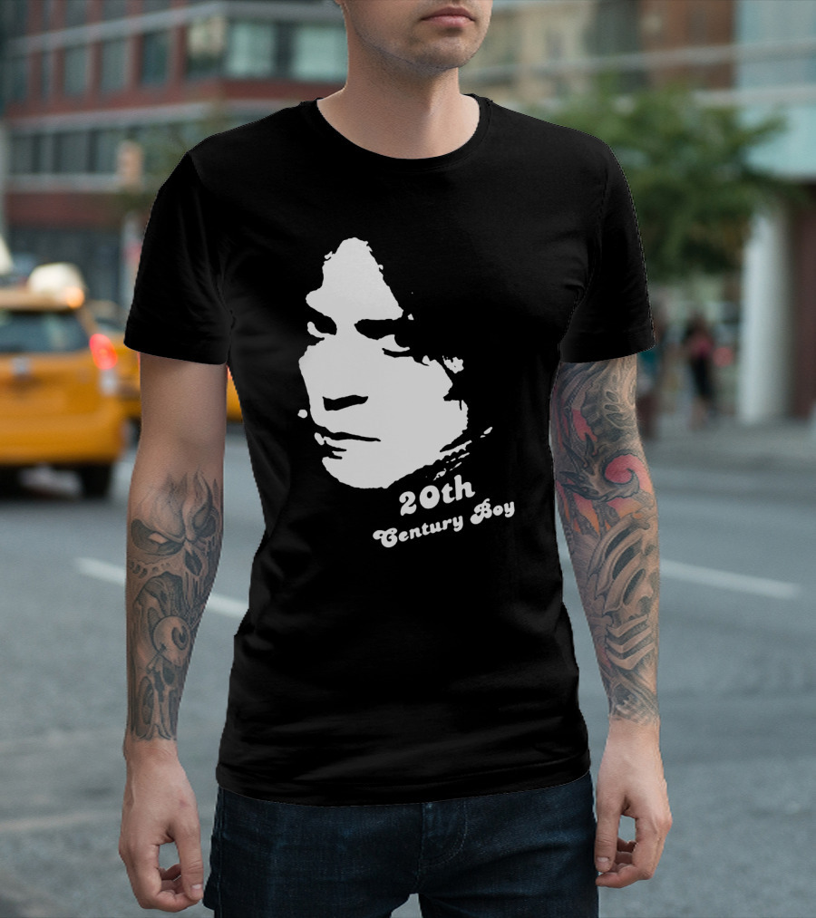 Marc Bolan 20th Century Boy Tribute Glam 70s Rock T-Shirt
