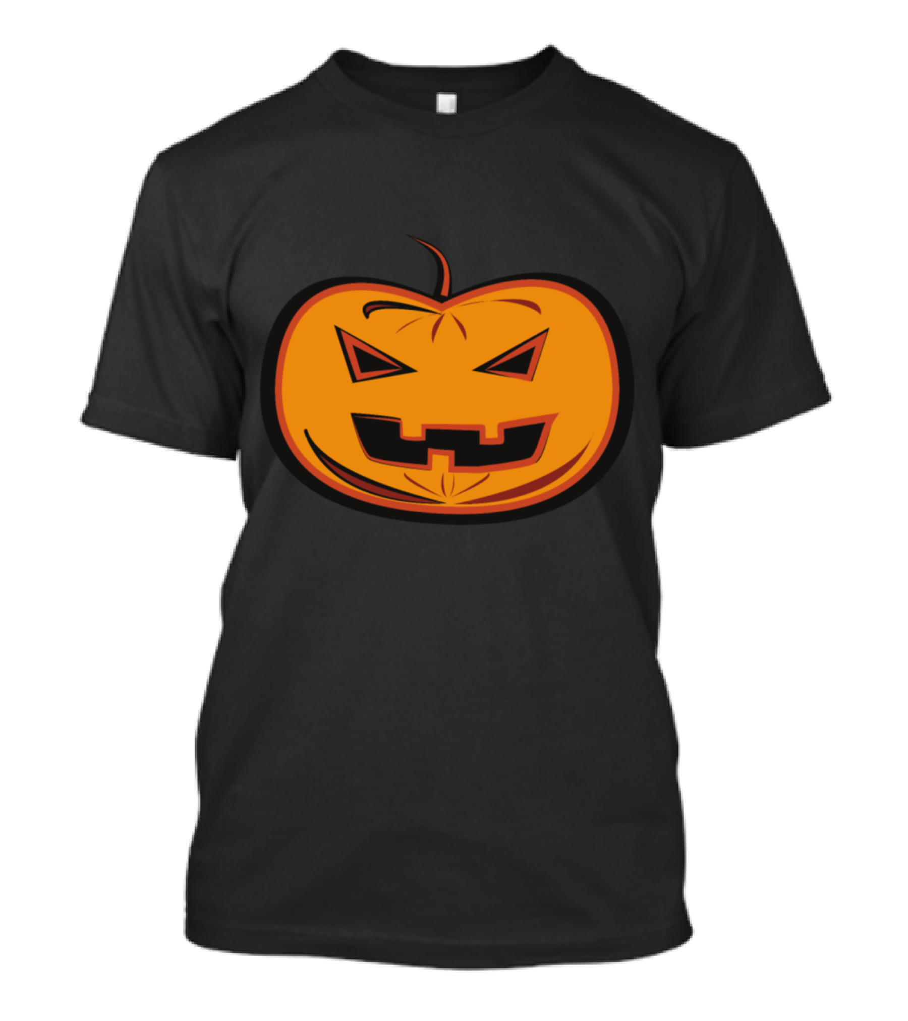 Spooky Jack-O'-Lantern Face With Triangle Eyes T-Shirt