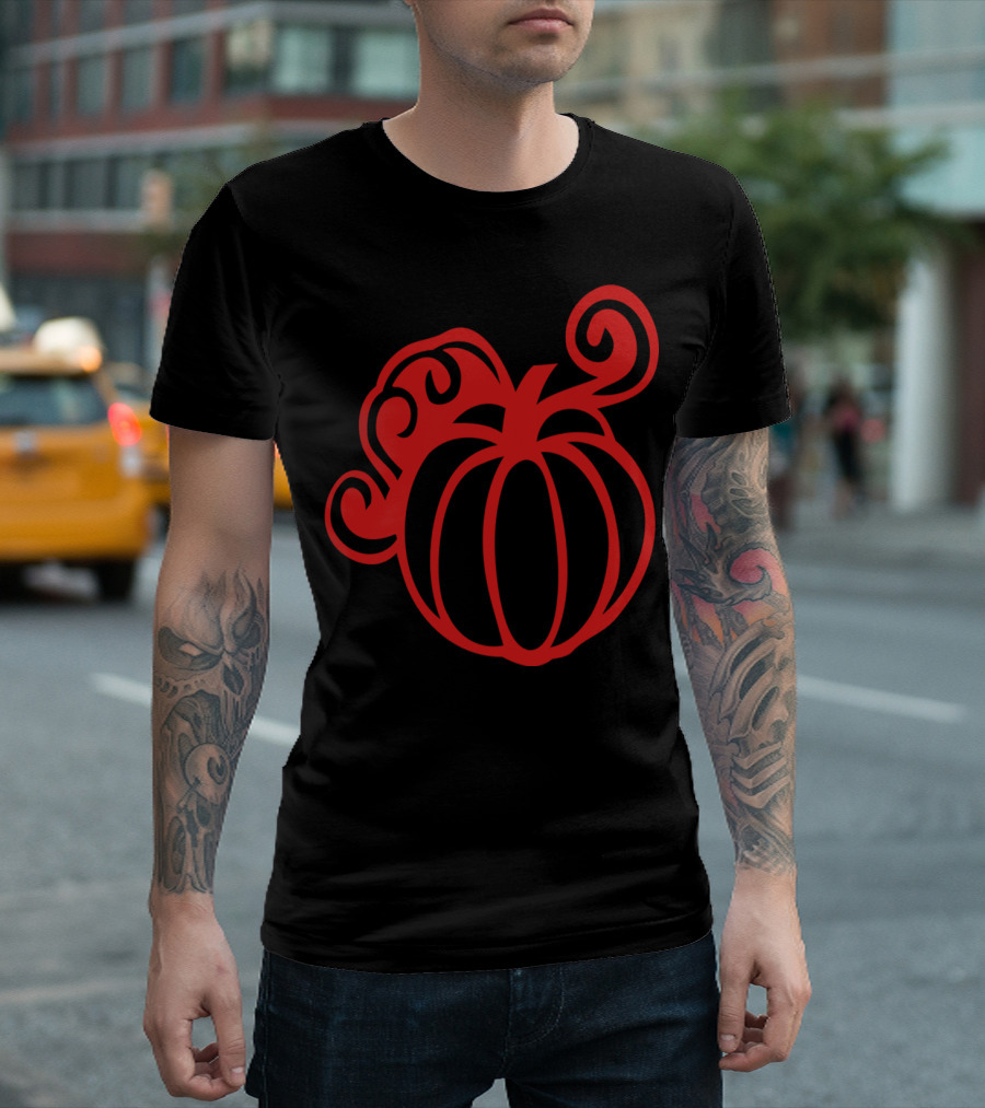 Pumpkin 1c Red Swirl T-Shirt