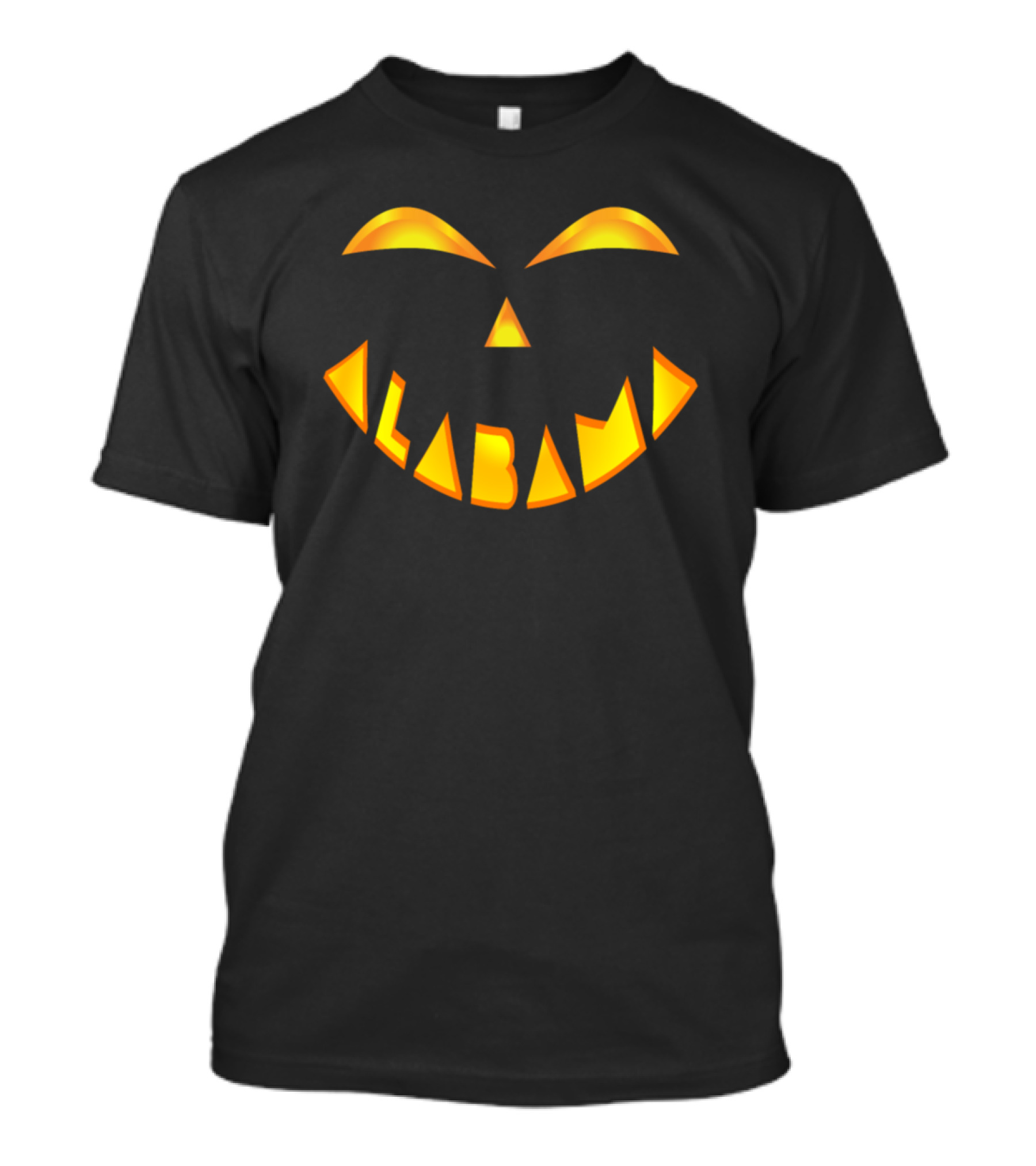 Alabama Pumpkin Jack O' Lantern Face T-Shirt