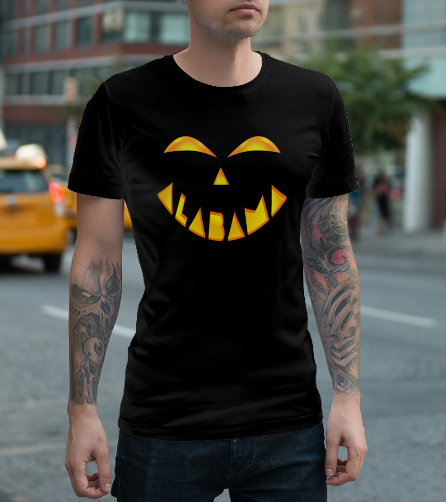 Alabama Pumpkin Jack O' Lantern Face T-Shirt