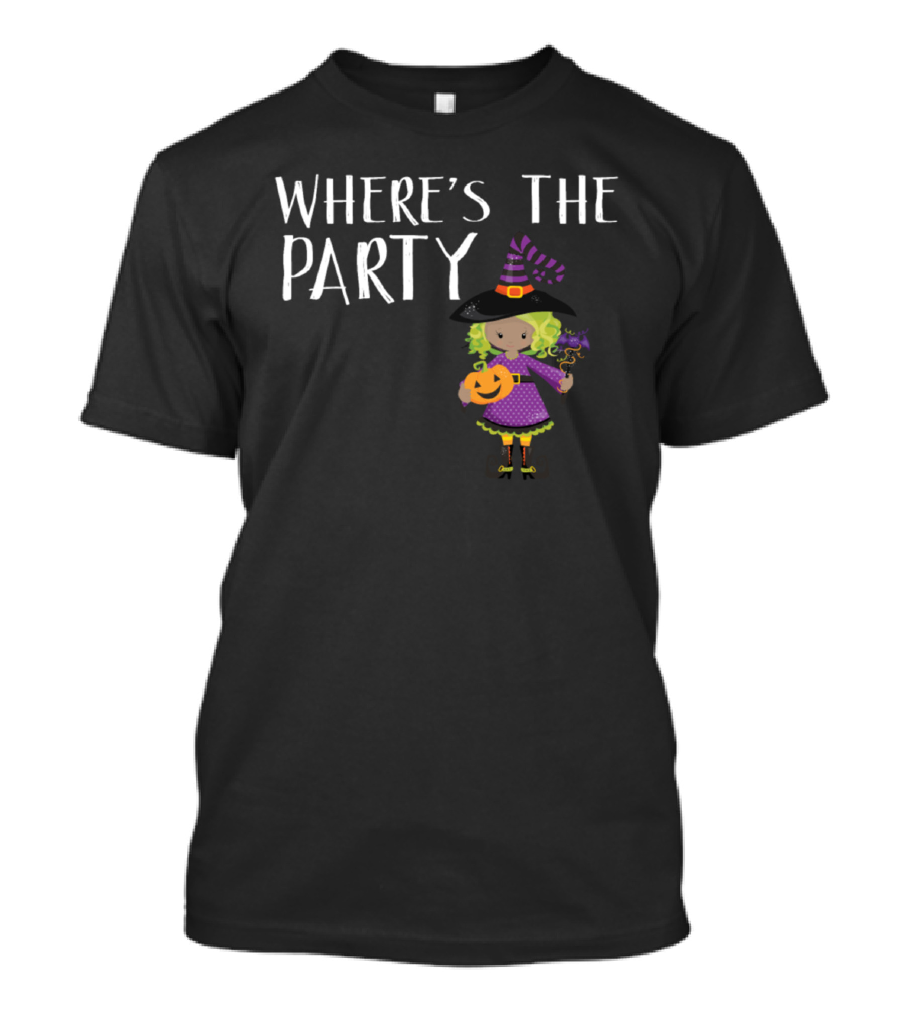 WHERE'S THE PARTY WITCH PUMPKIN HALLOWEEN MAGIC T-Shirt