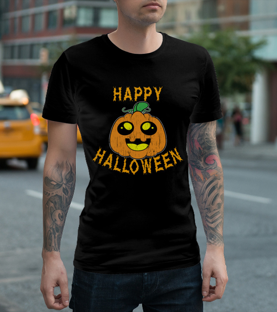 Happy Halloween Cute Pumpkin T-Shirt