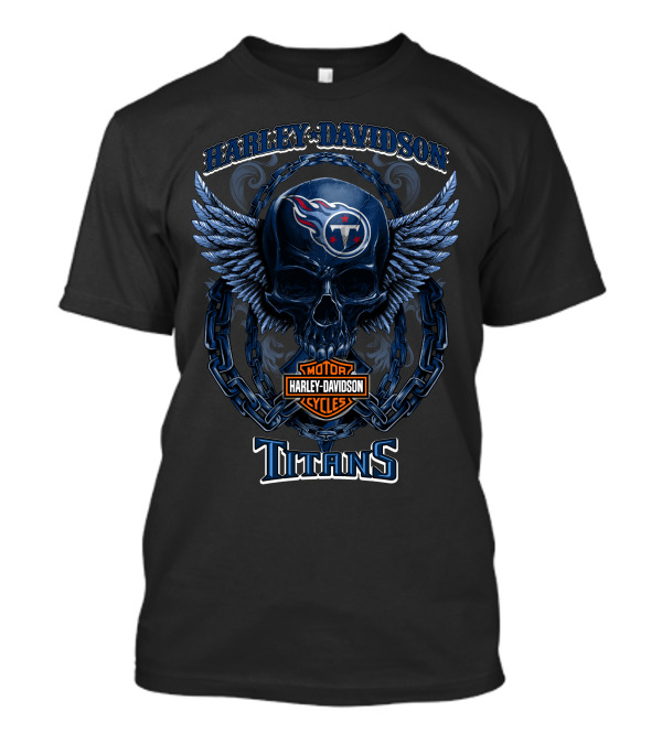 Harley Davidson Motor Cycles Tennessee Titans T-Shirt
