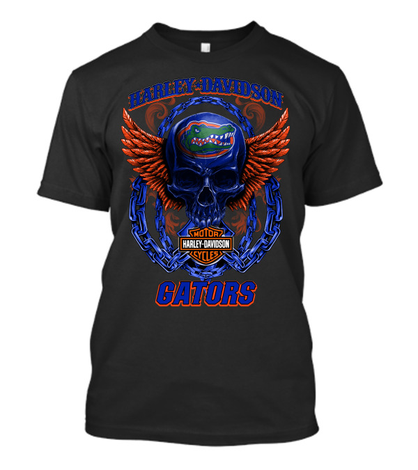 Harley Davidson Florida Gators Motor Cycles T-Shirt