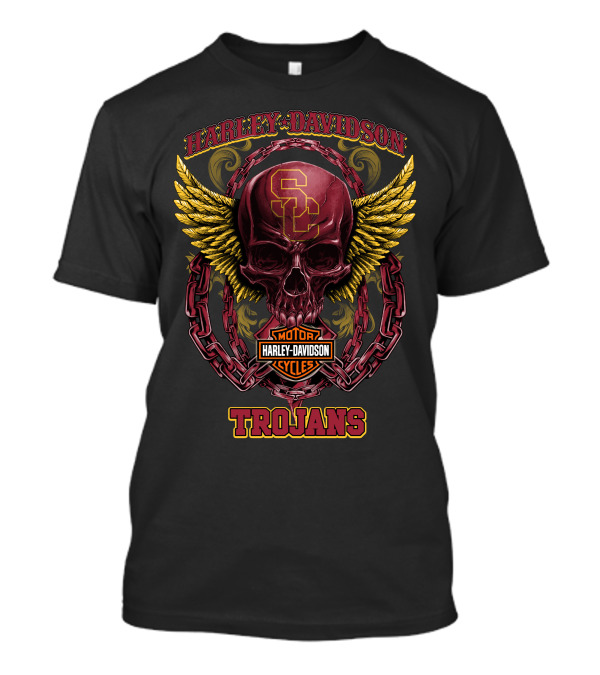 Harley Davidson Motorcycles Sc Trojans T-Shirt