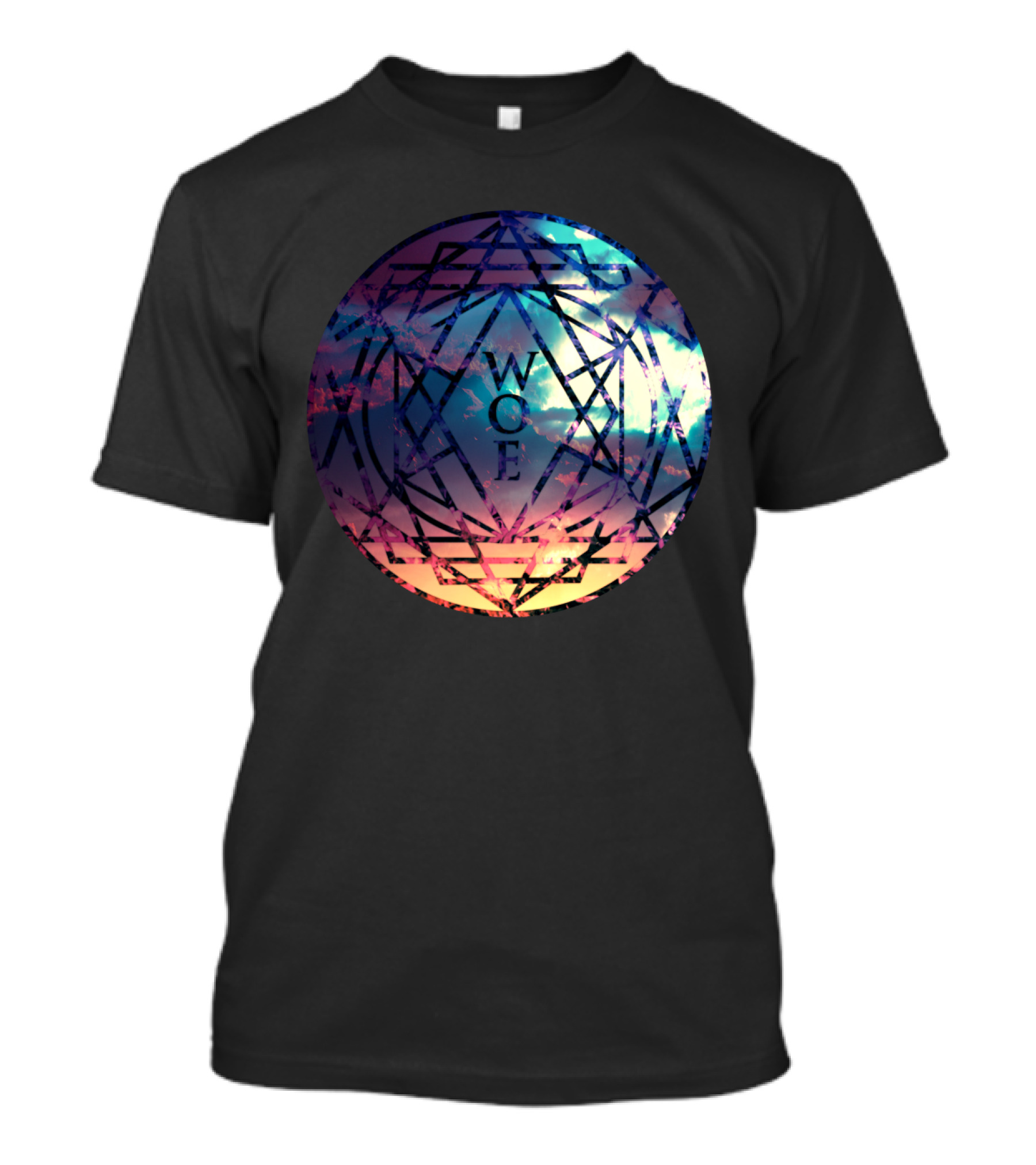WCF Geometric Sunburst Mandala Sky 14Alchemy T-Shirt