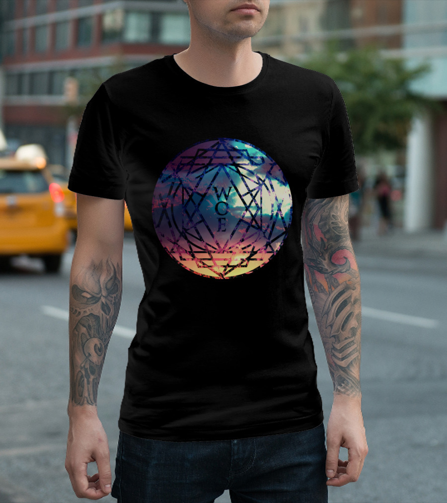 WCF Geometric Sunburst Mandala Sky 14Alchemy T-Shirt
