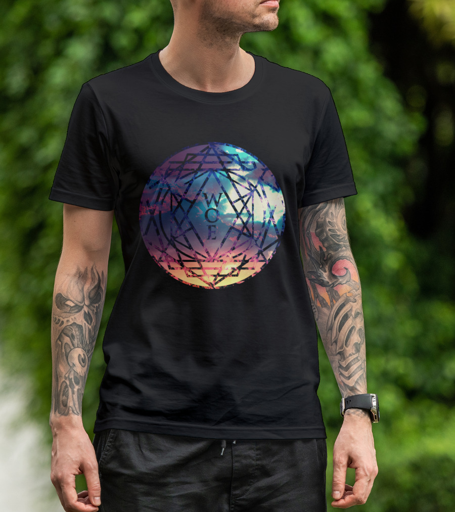 WCF Geometric Sunburst Mandala Sky 14Alchemy T-Shirt