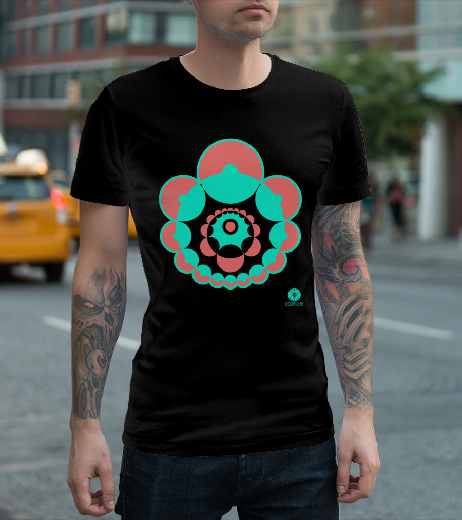 Crop Circle New Alresford Designalens Geometric T-Shirt